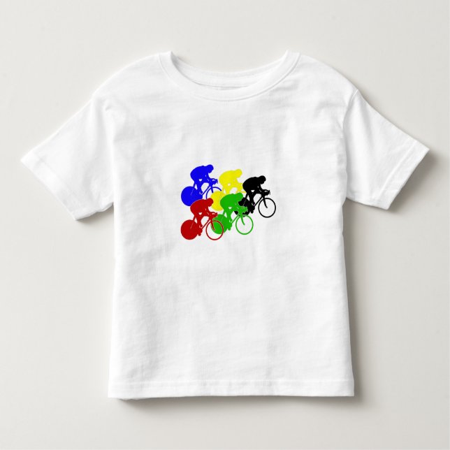 T-shirt Cavaleiros da bicicleta da raça de bicicleta do (Frente)