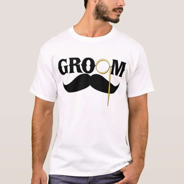 T-shirt Cavalheiro Clássico do Groom (Frente)