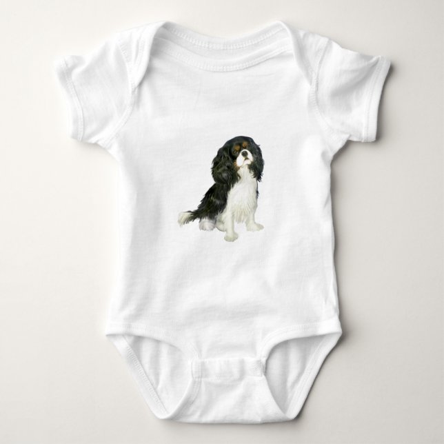 T-shirt Cavalier King Charles - Triplo Colorido (Frente)