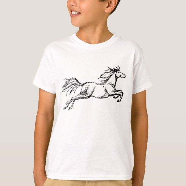 T-shirt Cavalo a Saltar (Frente)