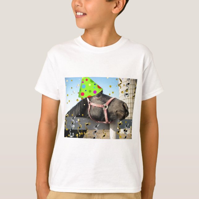 T-shirt Cavalo-animal de festa (Frente)