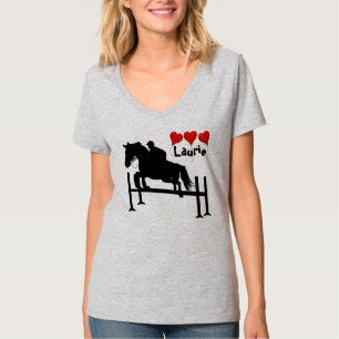 T-shirt Cavalo bonito da ligação em ponte do caçador