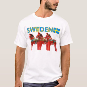 T-shirt Cavalo de Dala da suecia