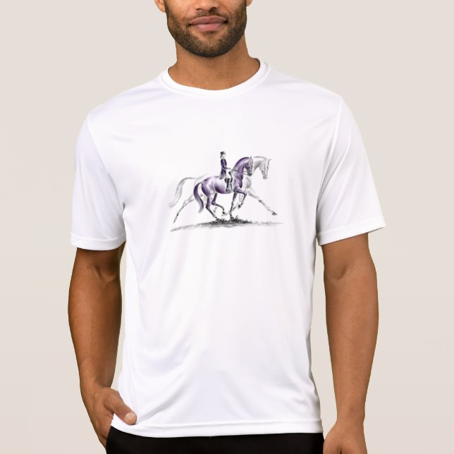 T-shirt Cavalo de Dressage em Trot Piaffe (Frente)