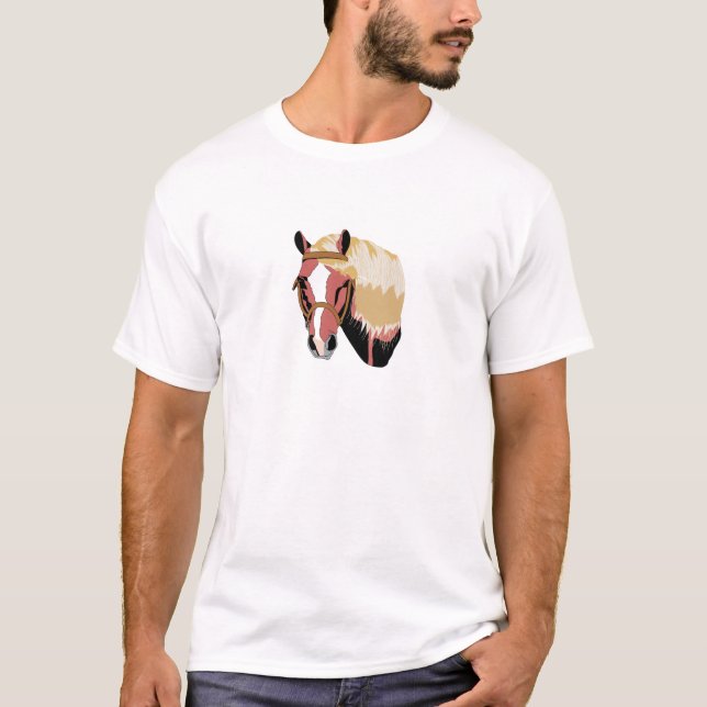 T-shirt Cavalo de Haflinger (Frente)
