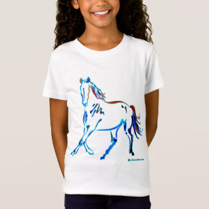 T-shirt Cavalo de muitas cores