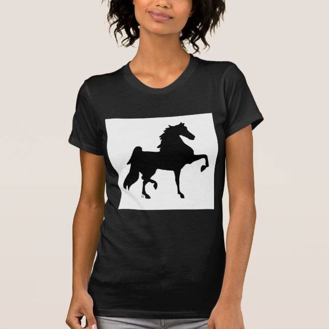 T-shirt Cavalo de Saddlebred do americano (Frente)