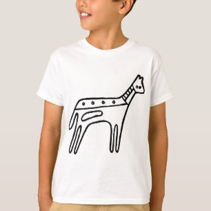 T-shirt Cavalo, desenho australiano (aborígene)