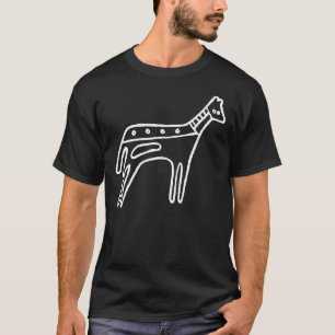 T-shirt Cavalo, desenho australiano (aborígene)