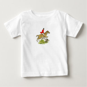 T-shirt Cavalo do caçador da ligação em ponte da caça
