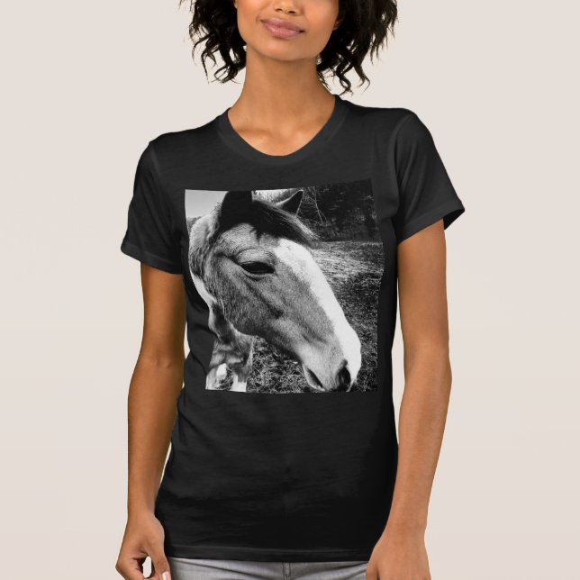 T-shirt Cavalo e Floral (Frente)