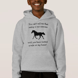 T-shirt Cavalo equestre & Hoodie engraçado do exercício