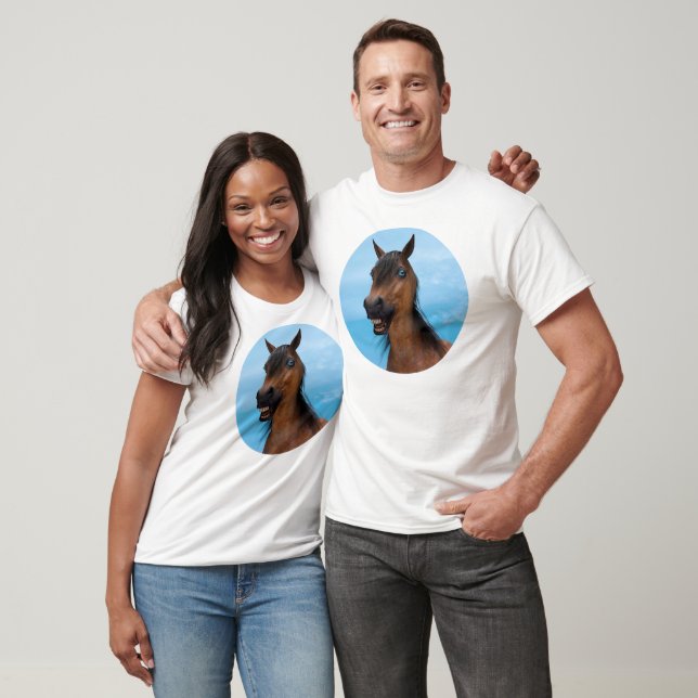 T-shirt Cavalo Feliz (Unissex)