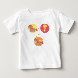 T-shirt Cavalo Marrom Fofo tentando ser um Unicórnio