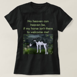 T-shirt Cavalo Pintado Frame Overo Preto e Branco