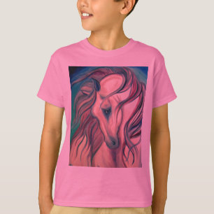 T-shirt Cavalo roxo da fantasia