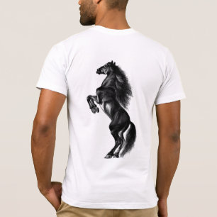 T-Shirt Cavalo Selvagem Negro