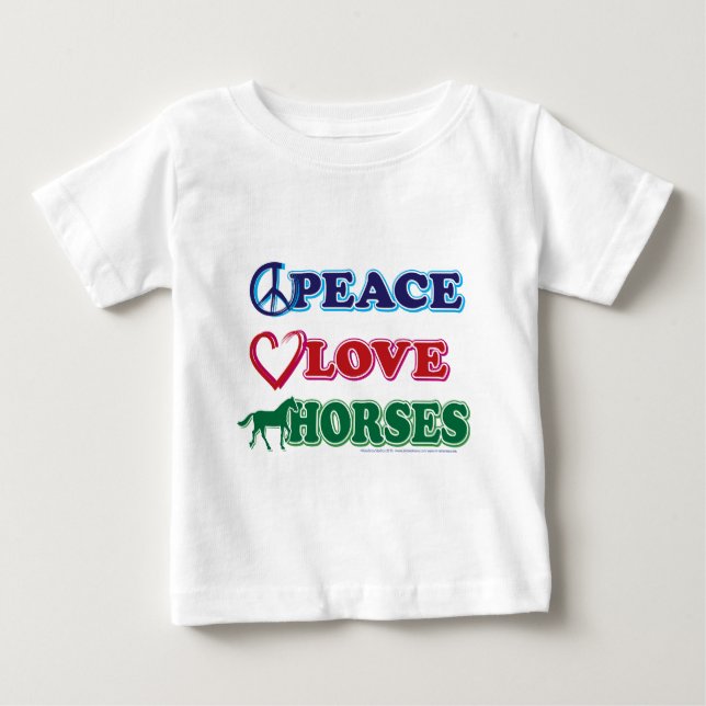 T-shirt Cavalos de Amor-Paz (Frente)