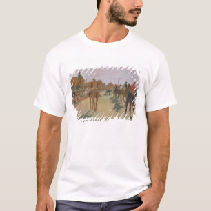 T-shirt Cavalos de raça de Edgar Degas   na frente dos