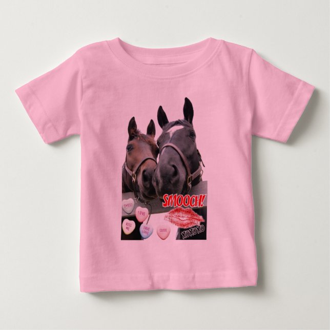 T-shirt Cavalos dias de os namorados (Frente)