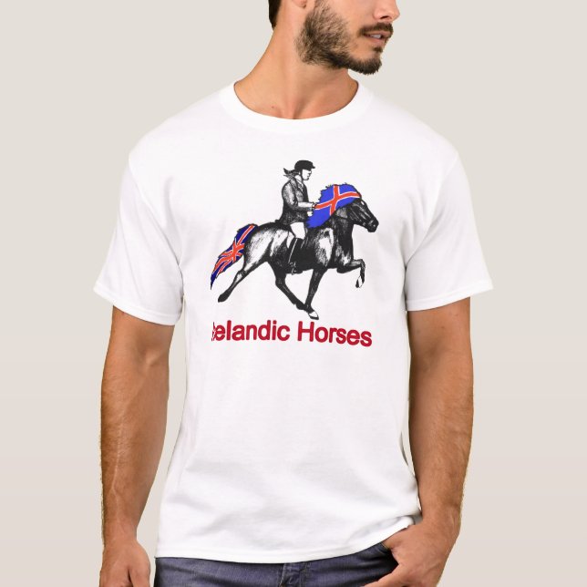 T-shirt Cavalos islandêses (Frente)