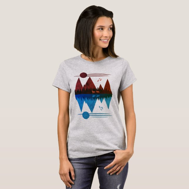 T-shirt Cavalos Selvagens #5 (Frente Completa)