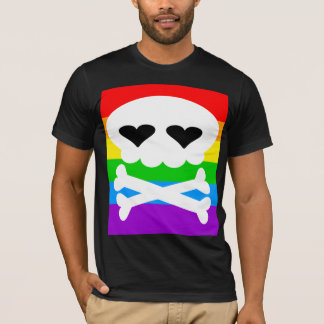T-shirt Caveira Arco-íris Kawaii Rave