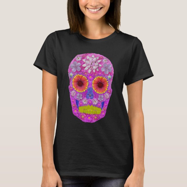 T-shirt Caveira de Flor 2 (Frente)