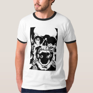 T-shirt Caveira e Anéis