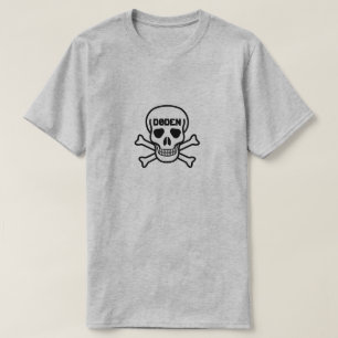 T-shirt Caveira e o texto Døden