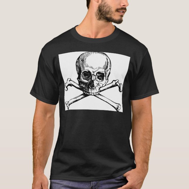T-shirt Caveira e Ossos (Frente)