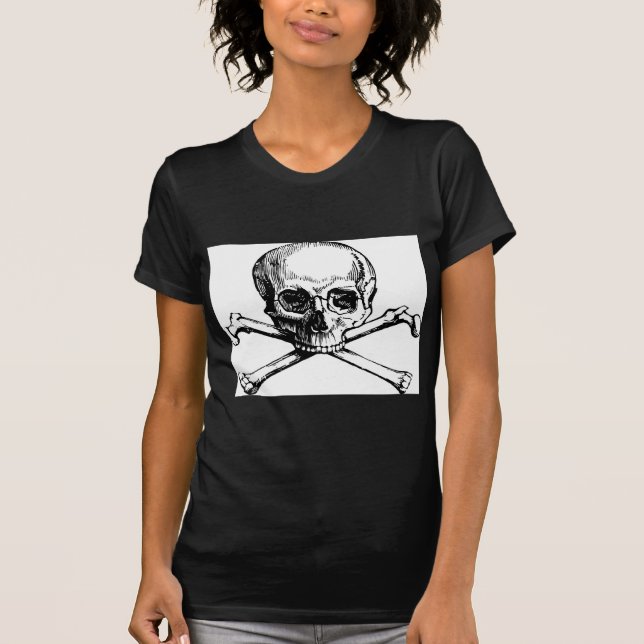 T-shirt Caveira e Ossos (Frente)