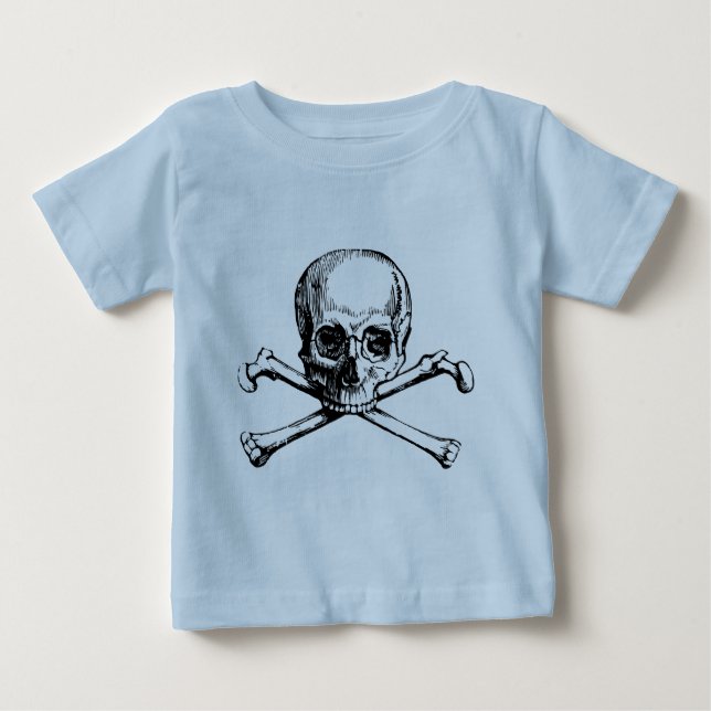 T-shirt Caveira e Ossos (Frente)