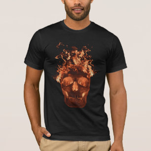 T-Shirt Caveira Laranja