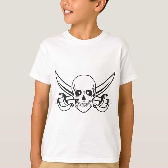 T-shirt Caveira Pirata (Frente)