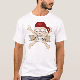 T-shirt Caveira Pirata e Crossbones