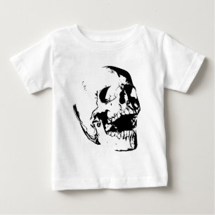 T-shirt Caveira Preto Branco