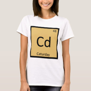 T-shirt Cd - Caturday Meme Gatos Química Tabela Periódica