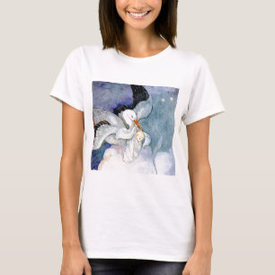 T-shirt Cegonha e bebê