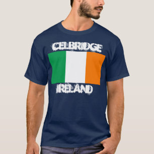 T-shirt Celbridge, Irlanda com bandeira irlandesa