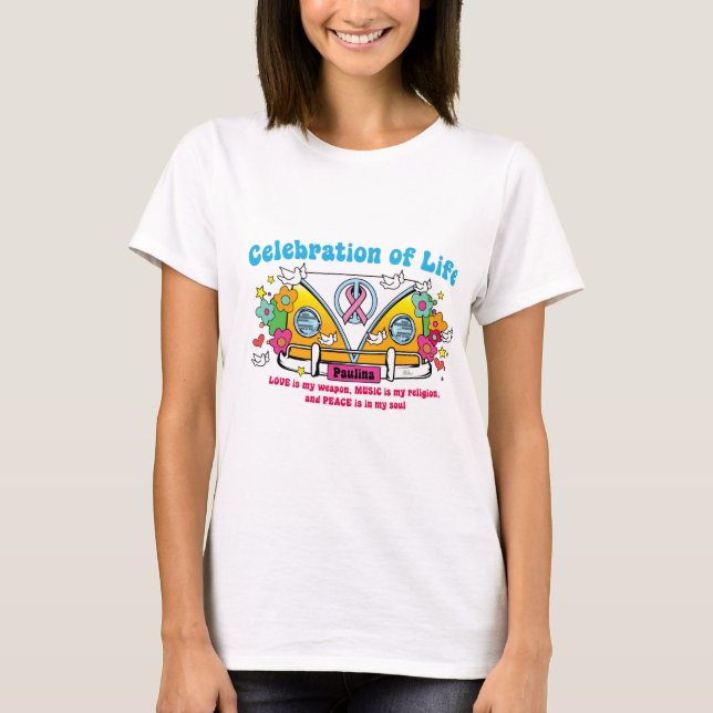 T-shirt Celebração da Vida, manga longa T (Frente)