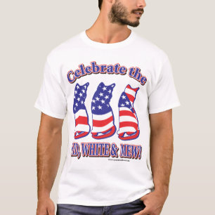 T-shirt Celebrar o Branco Vermelho e o Mastigue