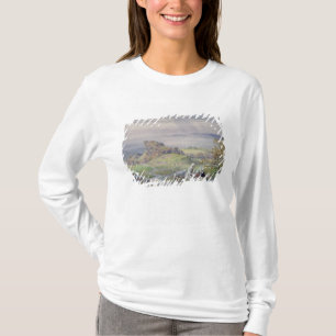 T-shirt Cena da costa com as crianças no primeiro plano