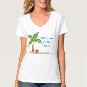 T-shirt Cena da praia do Natal