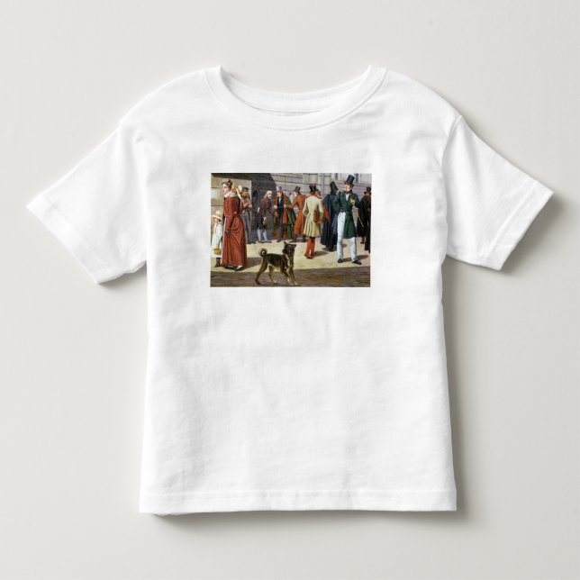 T-shirt Cena da rua em Éstocolmo (Frente)