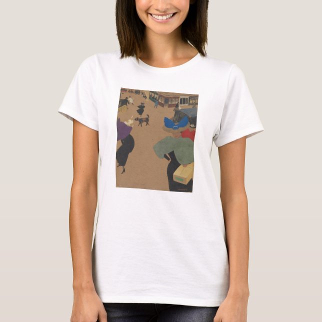 T-shirt Cena da rua em Paris (Frente)
