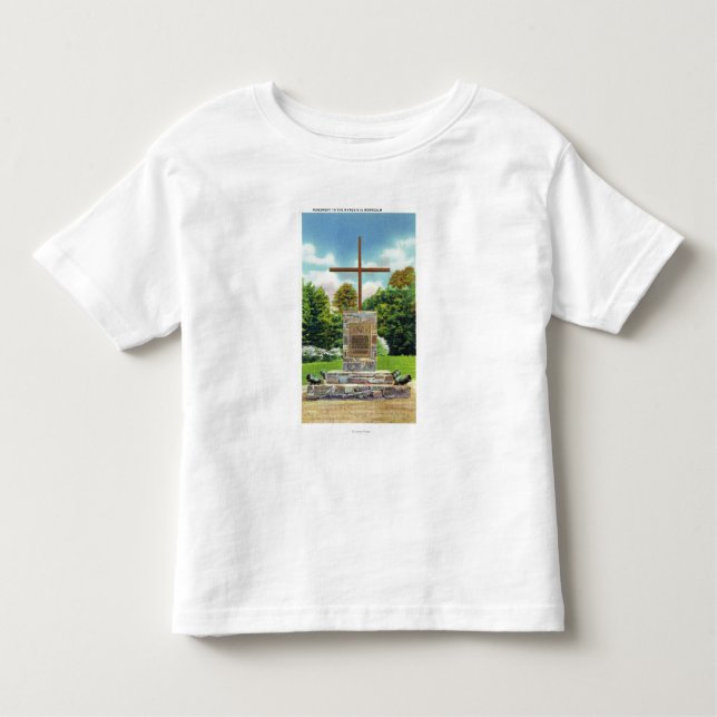 T-shirt Cena de Marquês de Montcalm Monumento (Frente)