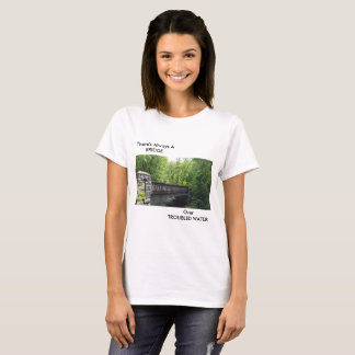 T-SHIRT CENÁRIO DA PONTE COM TEXTO