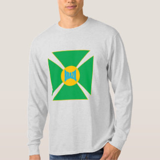 T-shirt cendre homme  DESIGN  BRAZIL