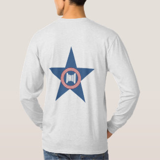 T-shirt cendre manches longue dos homme OHIO
